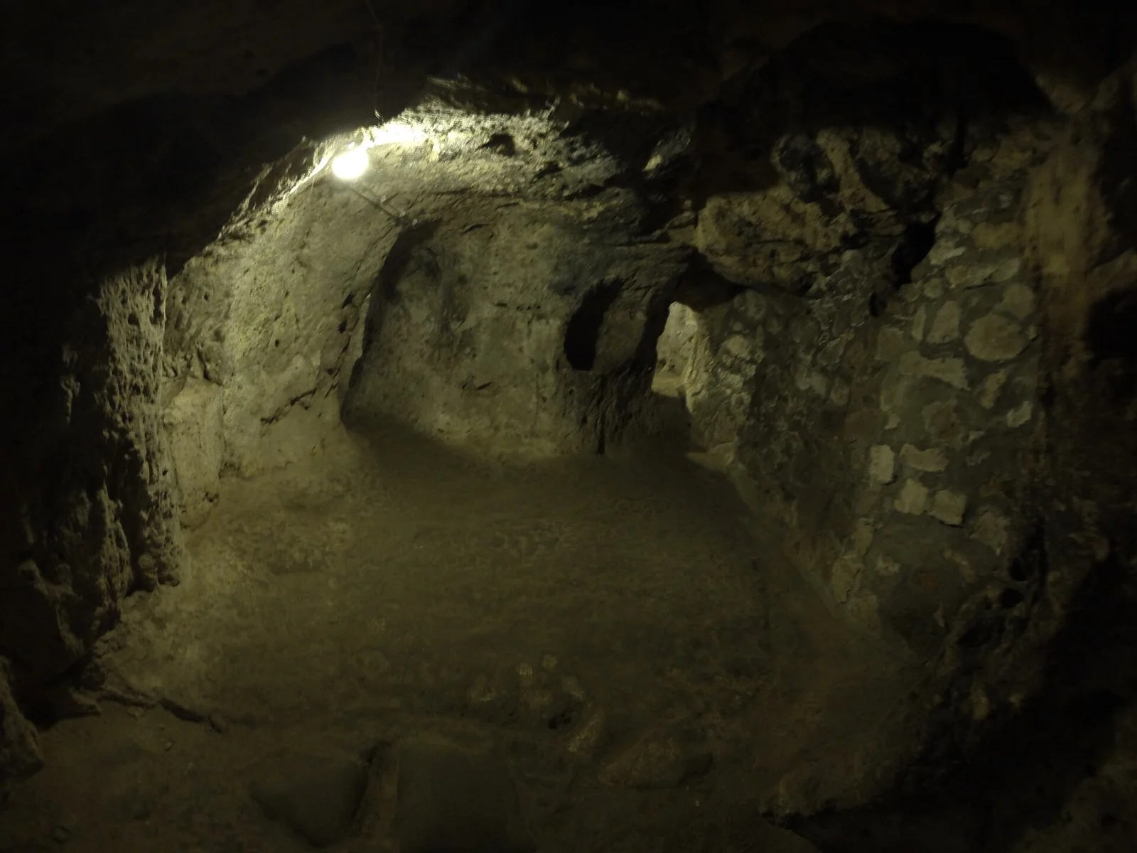 A rock-cut chamber in Derinkuyu, without a claimed church identification