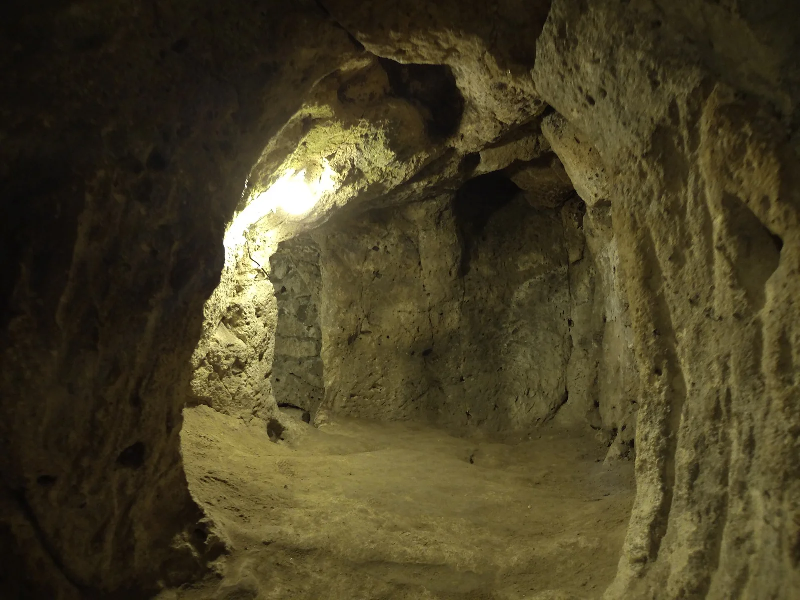 A carved room and passages at Derinkuyu