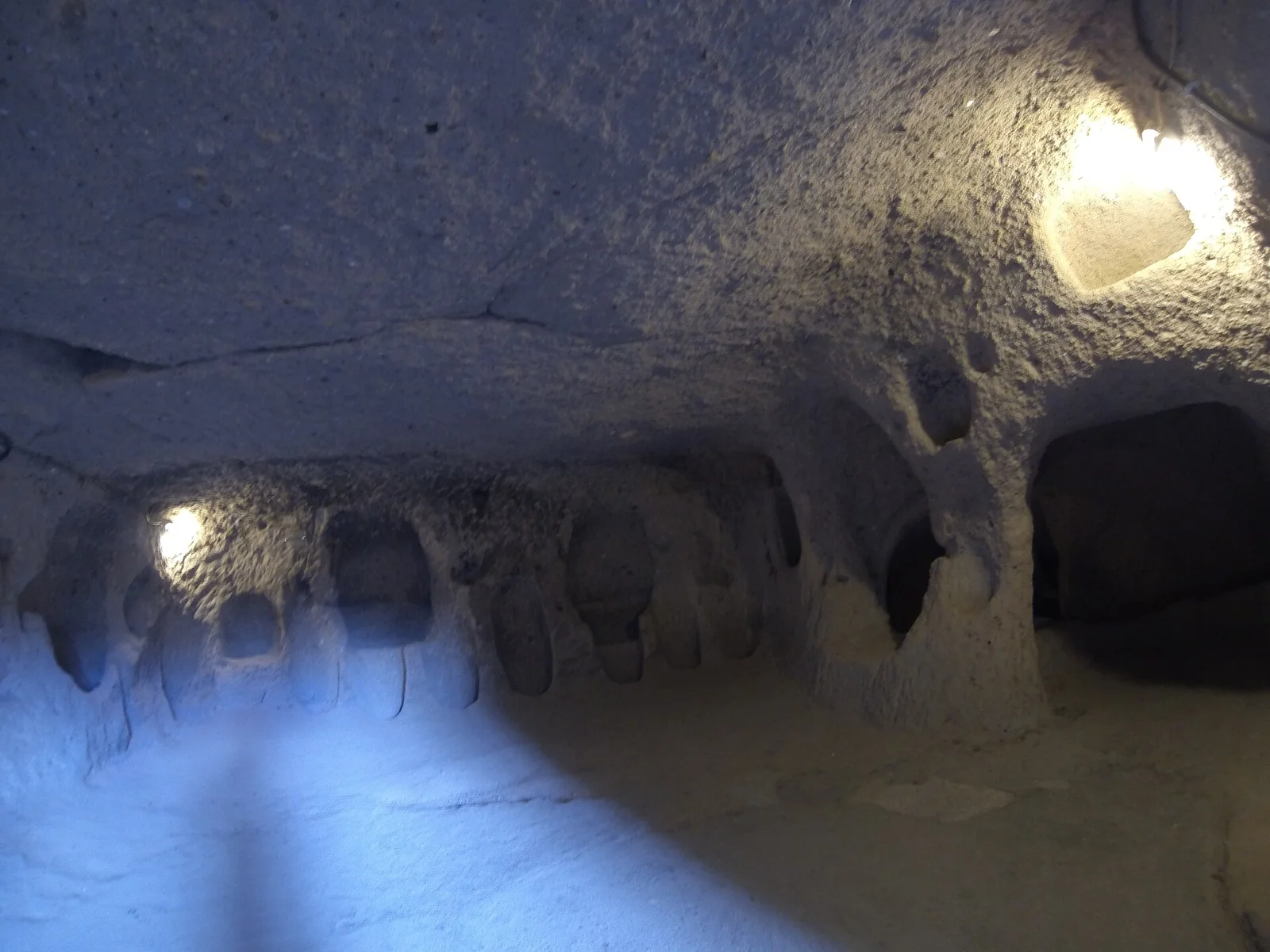 Rooms and narrow openings inside Kaymakli Underground City